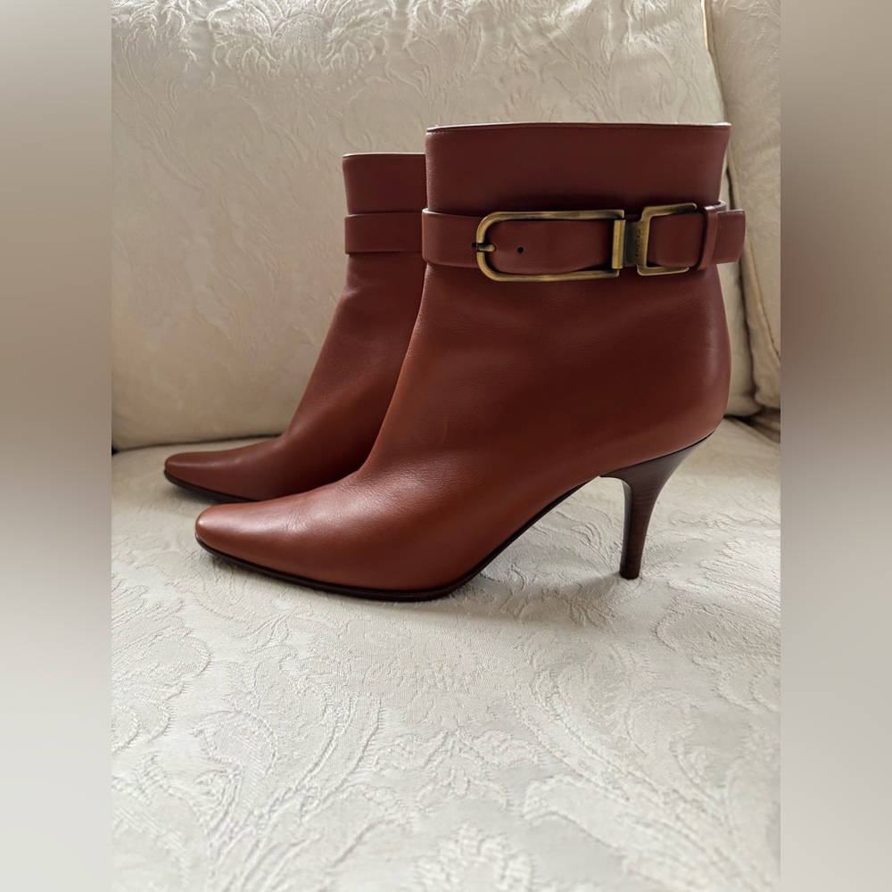 Celine leather boots size 91/2